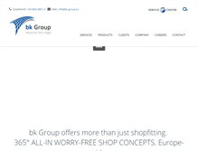 Tablet Screenshot of bk-group.eu